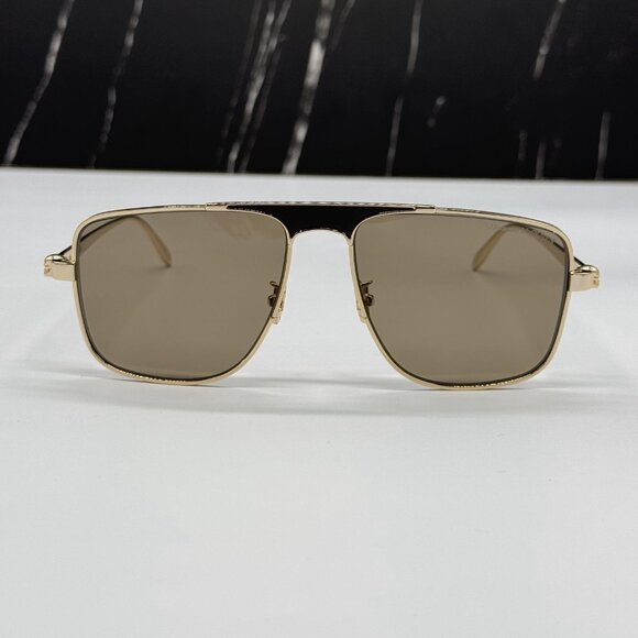 NEW ALEXANDER MCQUEEN AM0200S 002 PILOT FRAME SUNGLASSES Alexander McQueen - Picture 5 of 12